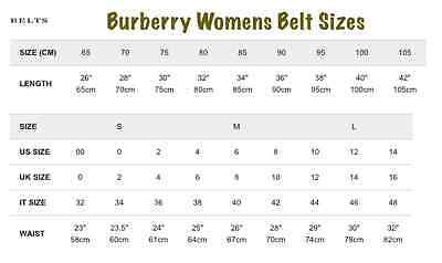 wearing burberry belt|Burberry women's belt size chart.